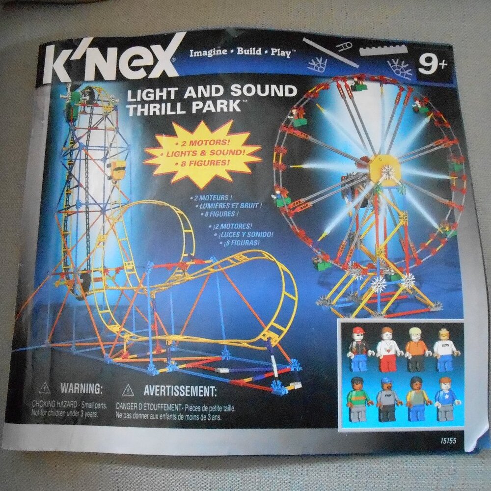 Knex Light And Sound Thrill Park Instruction Guide-Rollercoaster &  Ferris Wheel